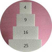 torte eckig grosse portionen rund
